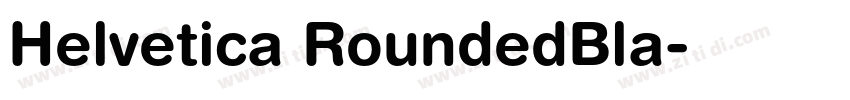 Helvetica RoundedBla字体转换